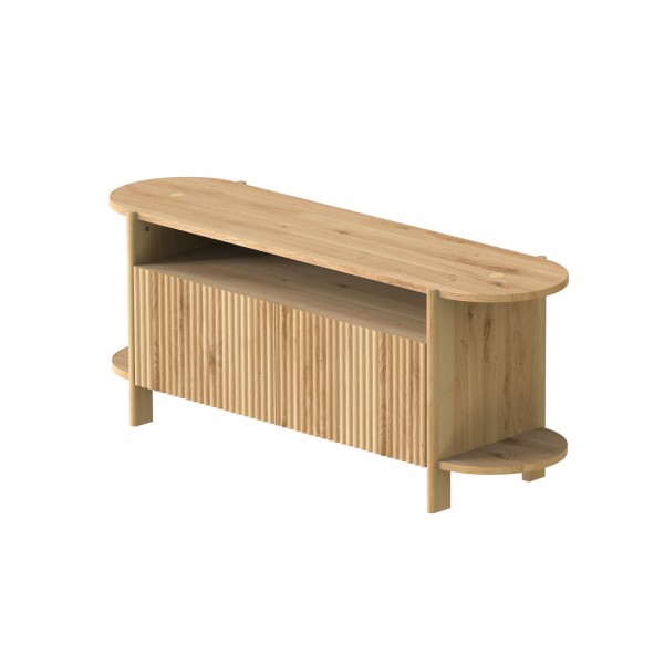 Modern oak chest of drawers. Open oval chest of drawers BÓN 2D - 1