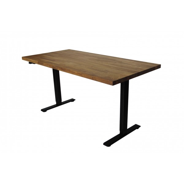 ALVA wooden desk with a liftable top, oak - 5