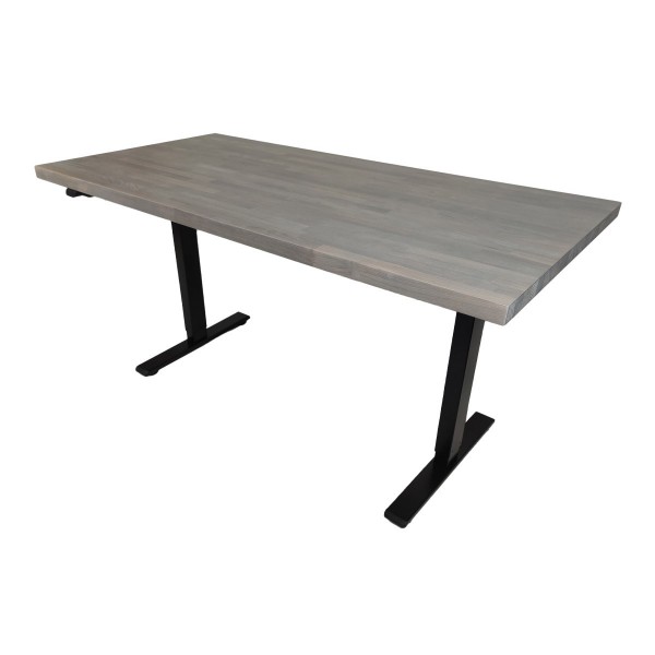 ALVA wooden desk with liftable top, beech wood - 1
