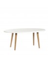 Oval plywood bench - 1