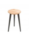 Round solid beech stool - 14