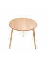 Stolik okrągły z litego buka | Stoliki - moonwood.pl, Okrągły stolik kawowy, drewniany. Stolik z litego buka Basic - BASSO-B 