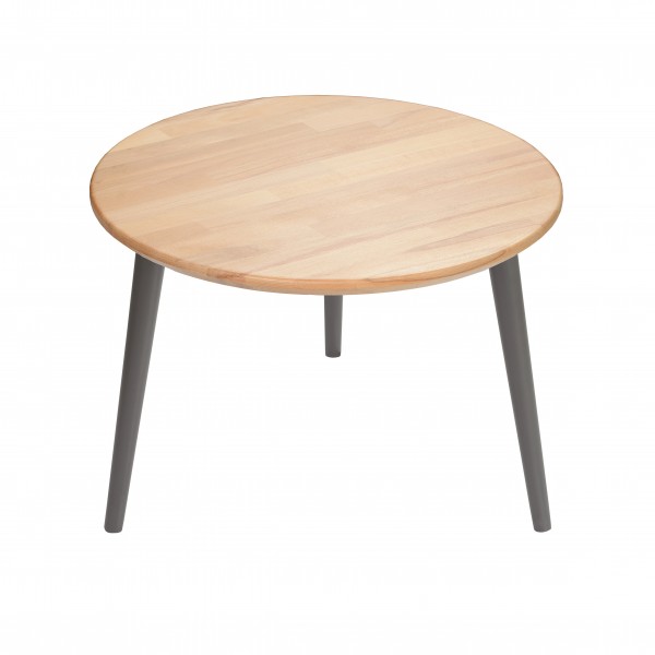 Stolik okrągły z litego buka - kolekcja BASIC | Moonwood, Okrągły stolik kawowy, drewniany. Stolik z drewna bukowego Basic - BAS